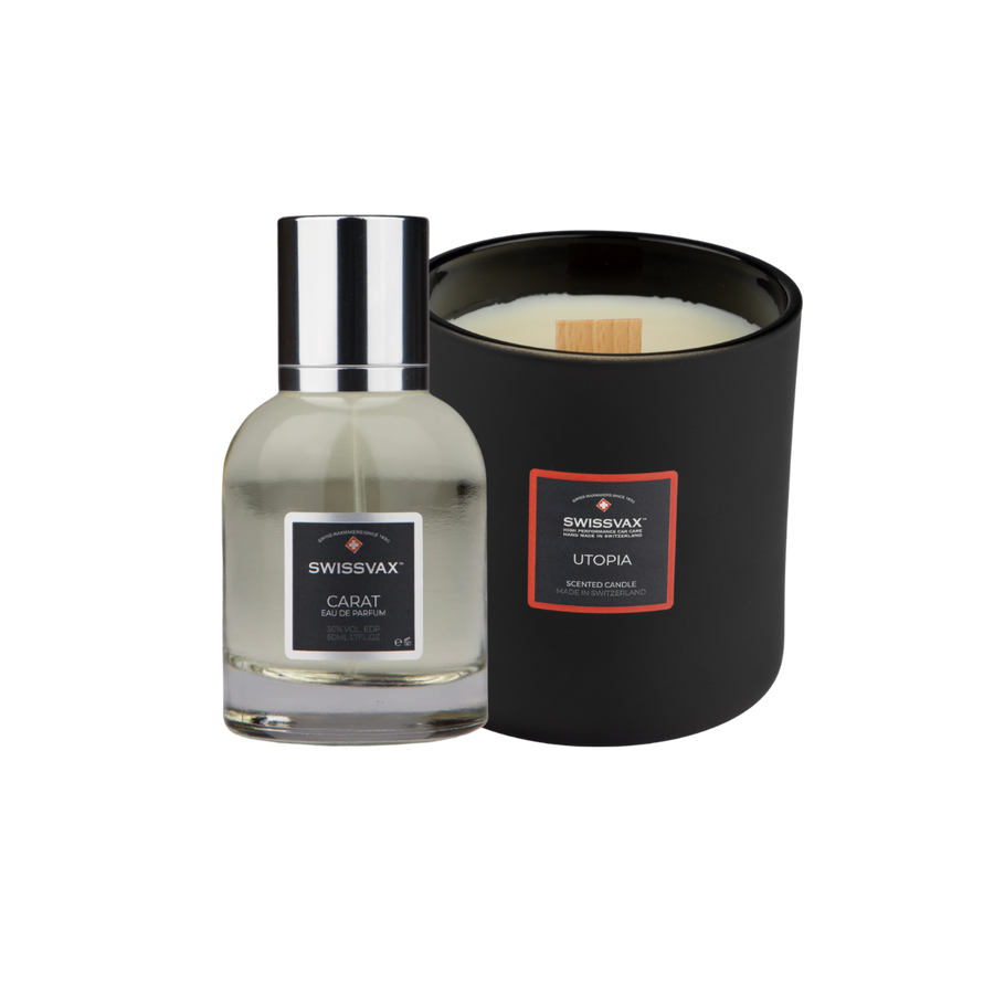Presentset parfym & doftljus – schweiziskt duo